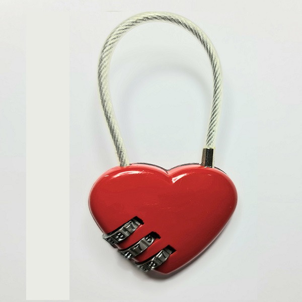 قفل آویز مدل قلب سیمی