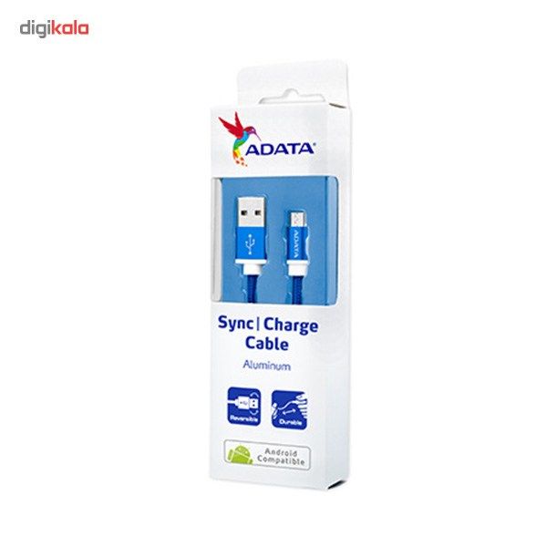 کابل تبدیل USB به microUSB ای دیتا مدل Reversible Aluminum به طول 1 متر main 1 47