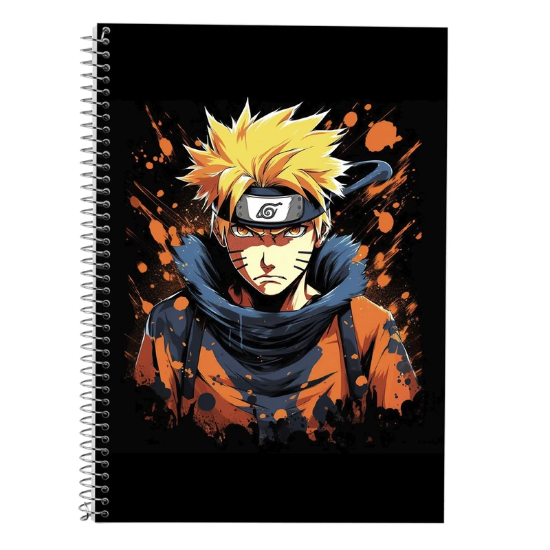 دفتر زبان 50 برگ مدوپد مدل دوخط طرح نارتو narto کد DF10606