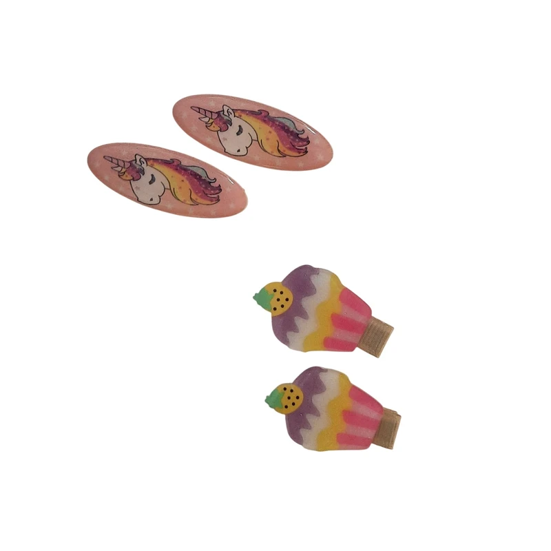 سنجاق مو دخترانه مدل پونی مجمومه 4 عددی