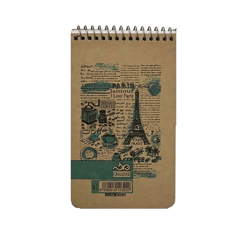 دفتر یادداشت 80 برگ برکه مدل کرافت کد 6302