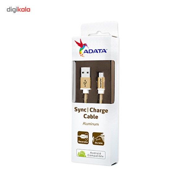 کابل تبدیل USB به microUSB ای دیتا مدل Reversible Aluminum به طول 1 متر main 1 48