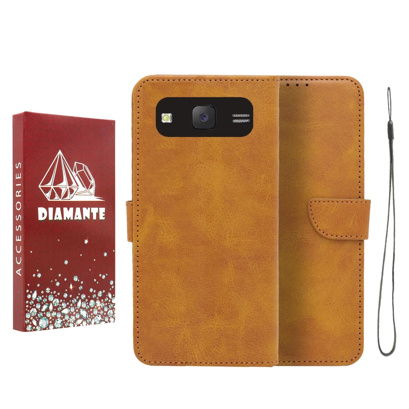 کیف کلاسوری دیامانته مدل Bandaviz Rd مناسب برای گوشی موبایل سامسونگ Galaxy J2 به همراه بند آویز