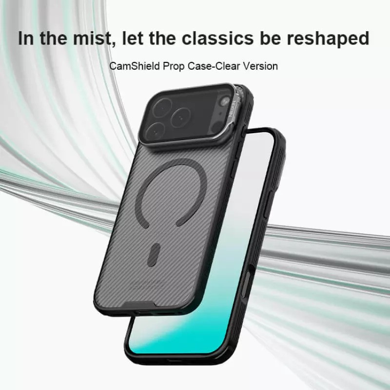 کاور نیلکین مدل Camshield Prop Magnetic Clear Transparent Lens Guard مناسب برای گوشی موبایل اپل iPhone 17 Pro