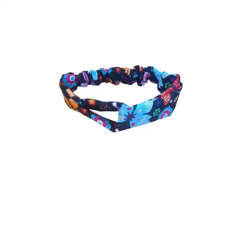 ست پیراهن و هدبند دخترانه مدل پروانه کد 1