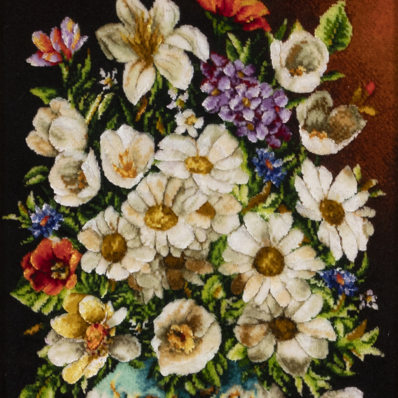 تابلو فرش دستباف سی پرشیا مدل گل در گلدان کد 903963