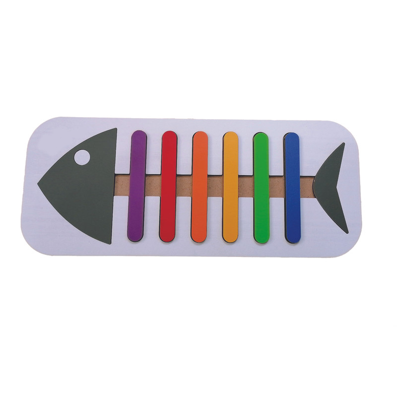 بازی فکری طرح جورچین مدل ماهی رنگین کمانی