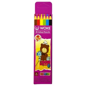 مداد رنگی 6 رنگ ووک مدل برلیانت کالر بسته 2 عددی