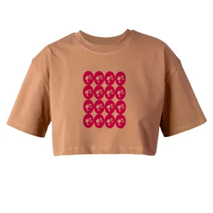 کراپ‌تاپ آستین کوتاه زنانه مدل باربی کد L305 K