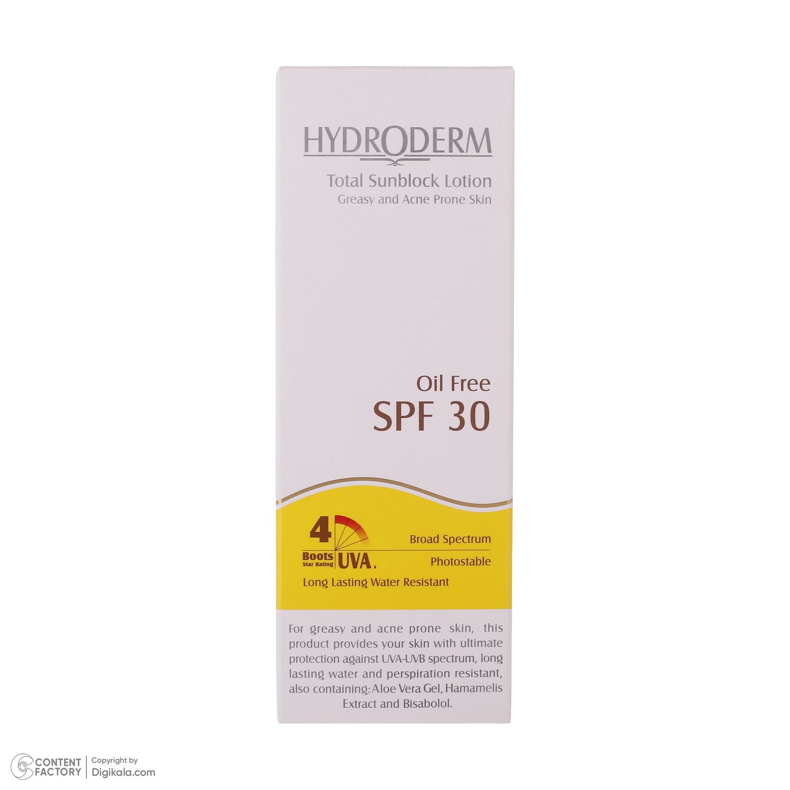 لوسیون ضدآفتاب هیدرودرم سری فاقد چربی SPF30، حجم 75 میلی‌لیتر -  - 5