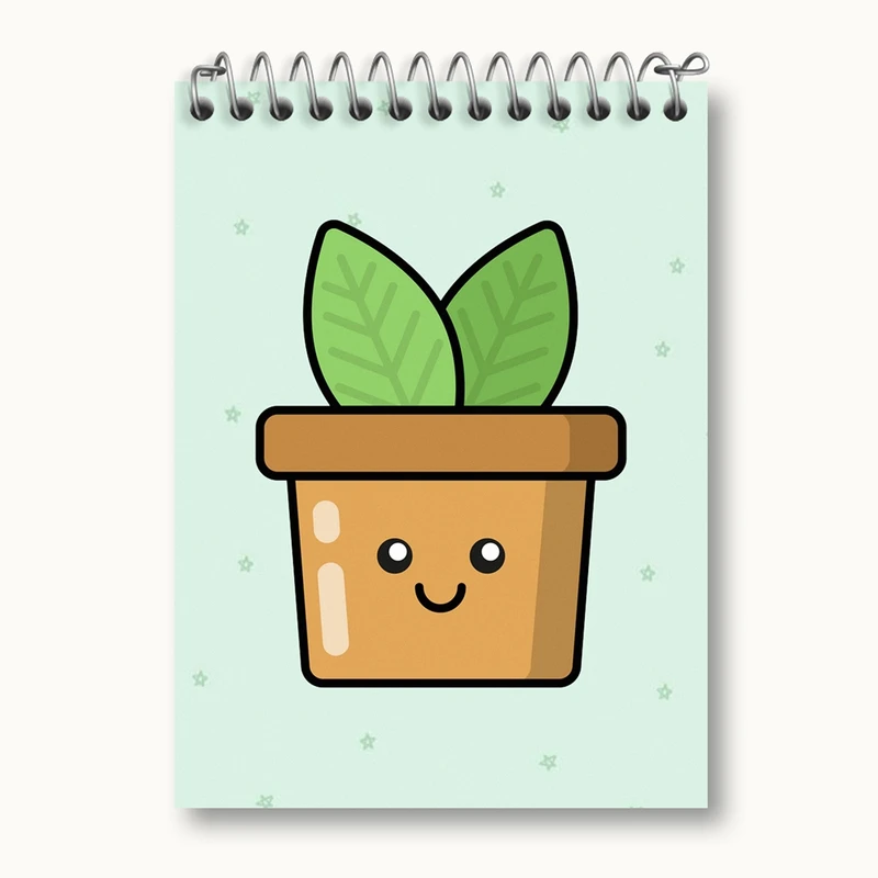 دفتر یادداشت 50 برگ خندالو مدل کاکتوس کد 25495