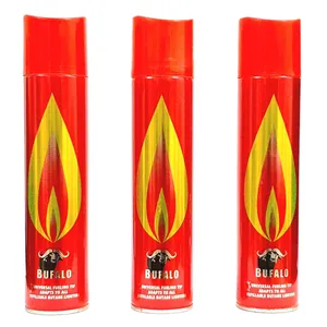 کپسول گاز فندک بوفالو مدل 3ml حجم 300 میلی لیتر مجموعه 3 عددی