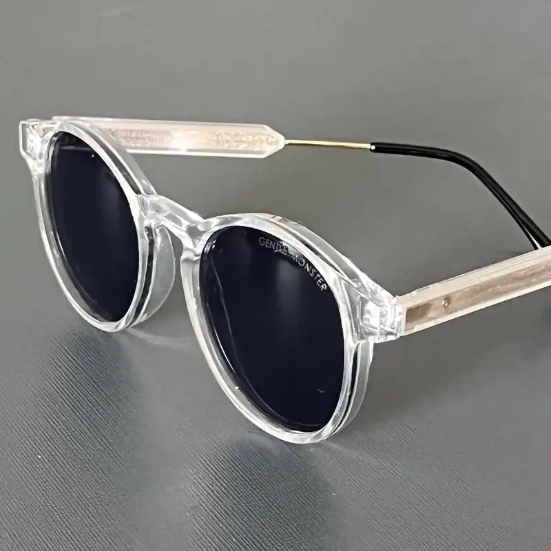 عینک آفتابی مدل گرد دسته فلزی-کائوچو کد GNTL- WHIT