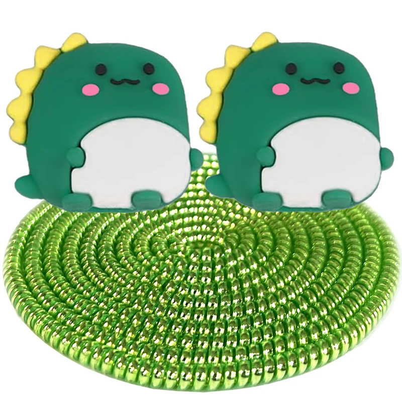 محافظ کابل شارژ و هندزفری رینیکا مدل Dinosaur Alpha KK 03 مجموعه 3 عددی