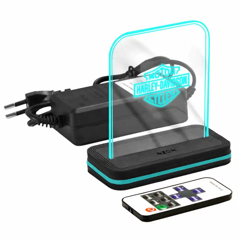 چراغ رومیزی مدل نئون HRLY_DVDSN_TURQUOISE_AC