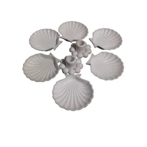 مجموعه ظروف هفت سین ۸ پارچه طرح صدف