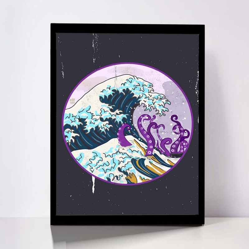 تابلو مدل GREAT WAVE کد F-7002
