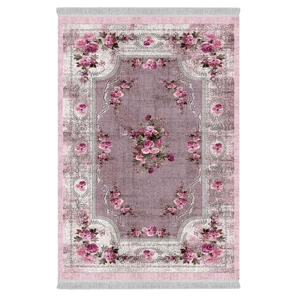 فرش پارچه‌ای دفه مدل فرشینه طرح مدرن کد 338