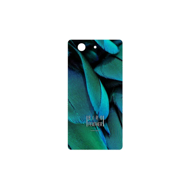 برچسب پوششی ماهوت مدل Green Feather مناسب برای گوشی موبایل سونی Xperia Z3 Compact