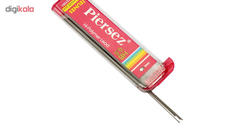نوک مداد نوکی HB پییرسز کد PZB0121 مدل ژینس قطر 0.5 میلی متر بسته 12 عددی