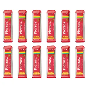 نوک مداد نوکی 2B پییرسز کد PZB0122  مدل ژینس قطر  0.5 میلی متر بسته 12 عددی