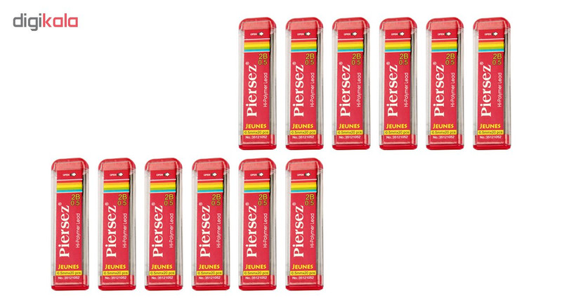 نوک مداد نوکی 2B پییرسز کد PZB0122 مدل ژینس قطر 0.5 میلی متر بسته 12 عددی نوک مداد نوکی 2B پییرسز کد PZB0122 مدل ژینس قطر 0.5 میلی متر بسته 12 عددی