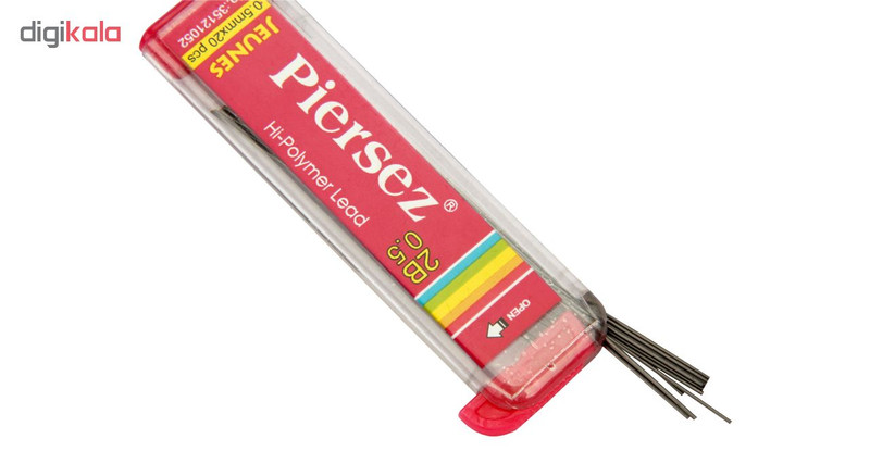 نوک مداد نوکی 2B پییرسز کد PZB0122 مدل ژینس قطر 0.5 میلی متر بسته 12 عددی نوک مداد نوکی 2B پییرسز کد PZB0122 مدل ژینس قطر 0.5 میلی متر بسته 12 عددی