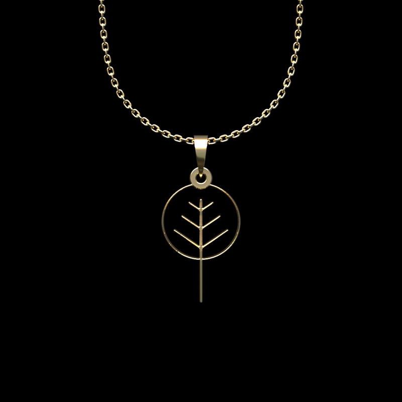گردنبند طلا 18 عیار زنانه مدوپد مدل درخت کد L2-1-1111