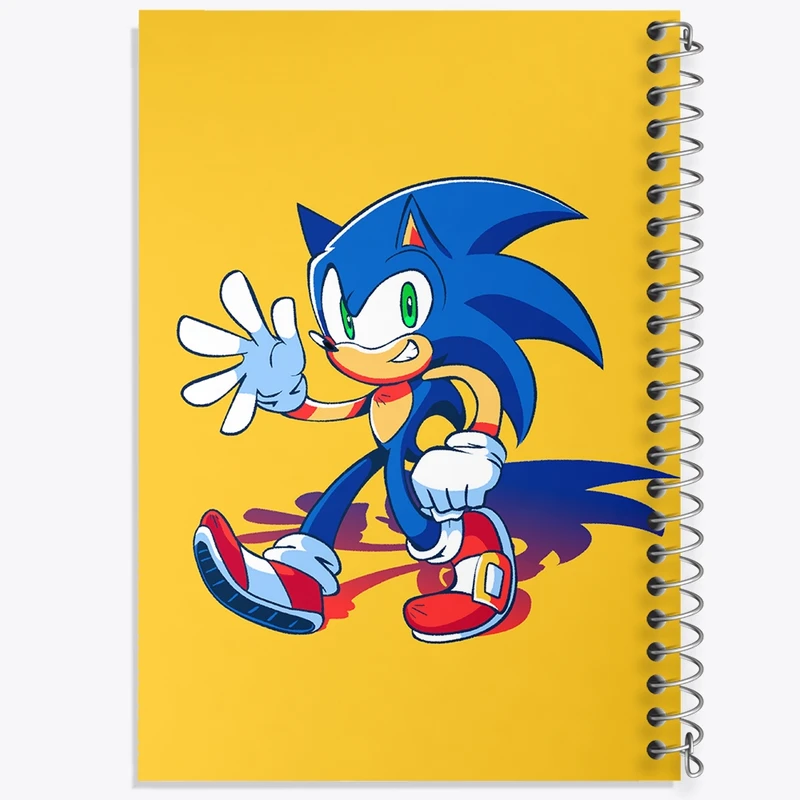 دفتر مشق 100 برگ خندالو طرح سونیک (Sonic) کد F1859