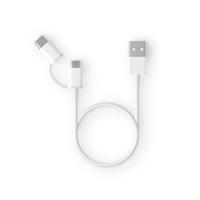 کابل تبدیل USB به USB-C/microUSB زد ام آی مدل al511 طول 0.3 متر
