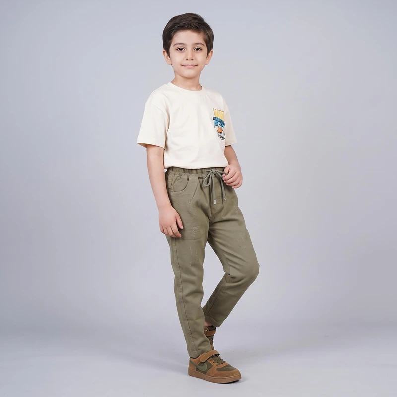 شلوار پسرانه مدل کمرکشی