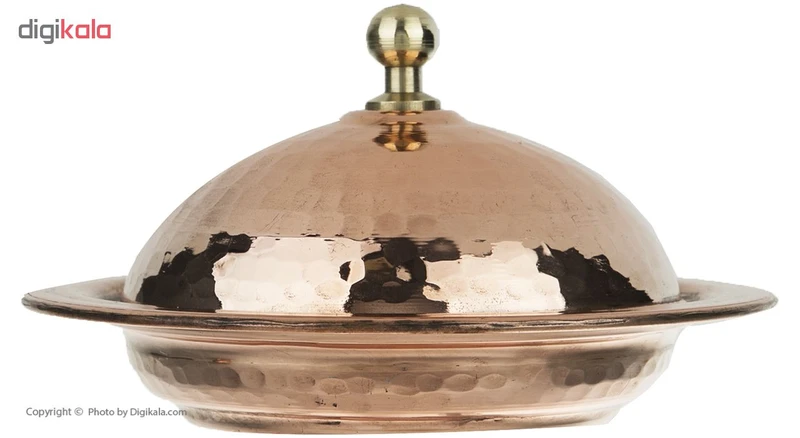 عکس شماره 2 : ظرف کره و پنیر مسی مس زنجان