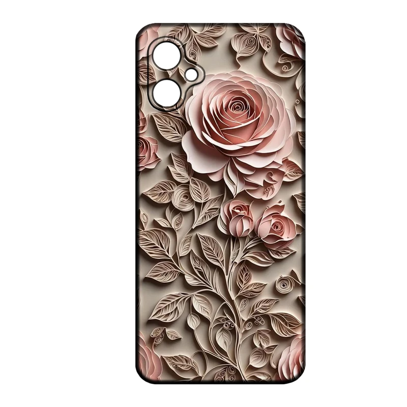 کاور طرح گل کد 317 مناسب برای گوشی موبایل سامسونگ Galaxy A06