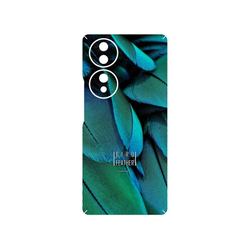 برچسب پوششی ماهوت مدل Green Feather مناسب برای گوشی موبایل آنر 70