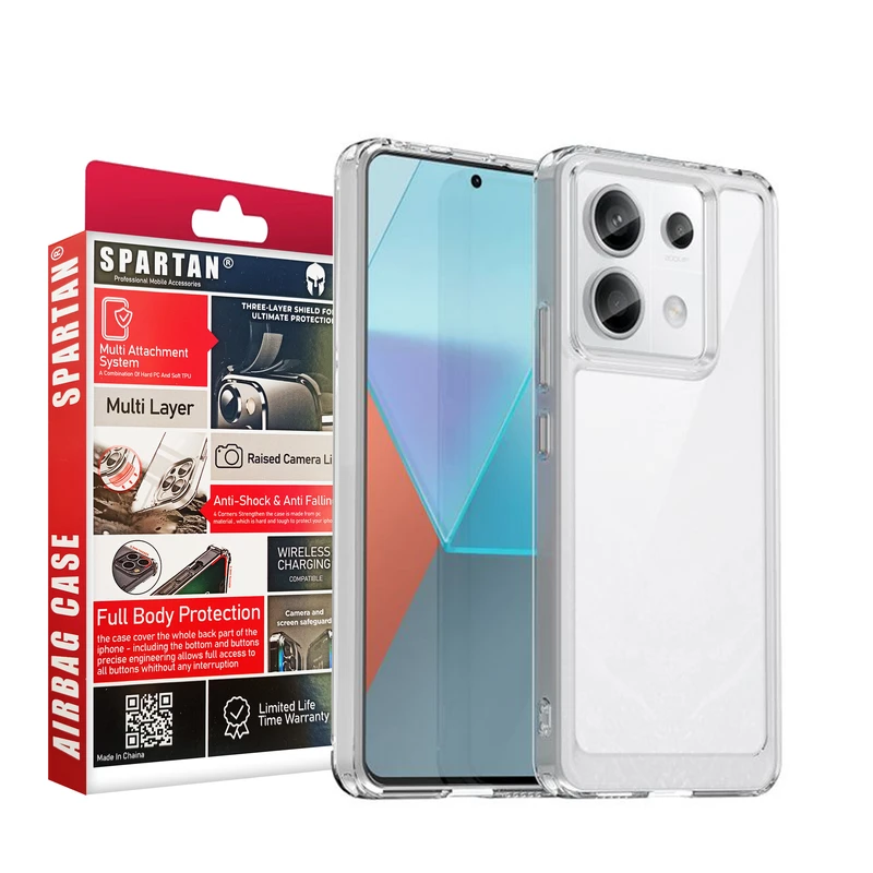  کاور اسپارتان مدل Airbag Space مناسب برای گوشی موبایل شیائومی Redmi Note 13 Pro 4G / Poco M6 Pro 4G 