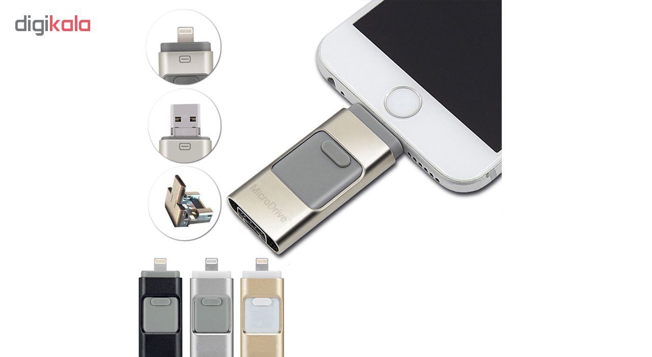 فلش مموری مدل 3in1 i flash-drive ظرفیت 256 گیگابایت main 1 1