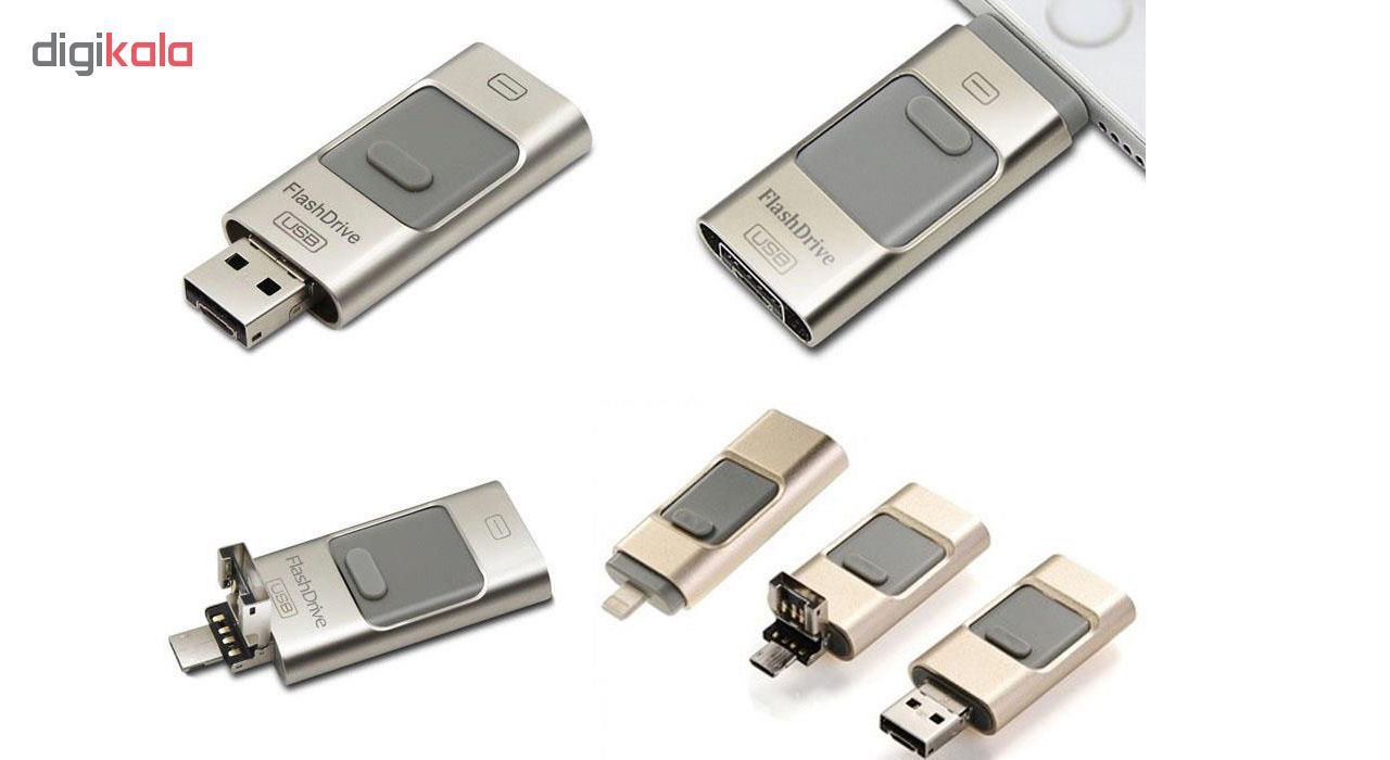 فلش مموری مدل 3in1 i flash-drive ظرفیت 256 گیگابایت main 1 4