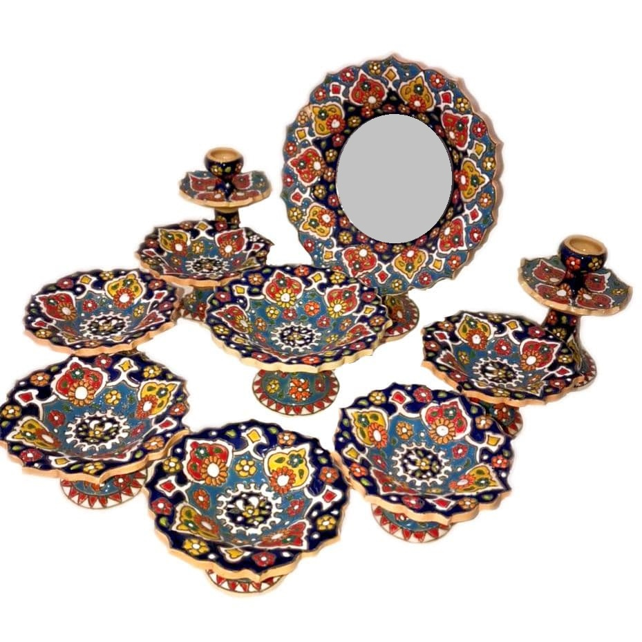 ست 10 تکه هفت سین میناکاری مدل H101