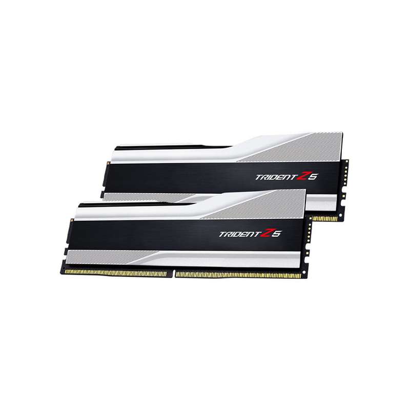 رم دسکتاپ DDR5 دوکاناله 6000 مگاهرتز CL36 جی اسکیل مدل TRIDENT Z5 SILVER ظرفیت 32 گیگابایت