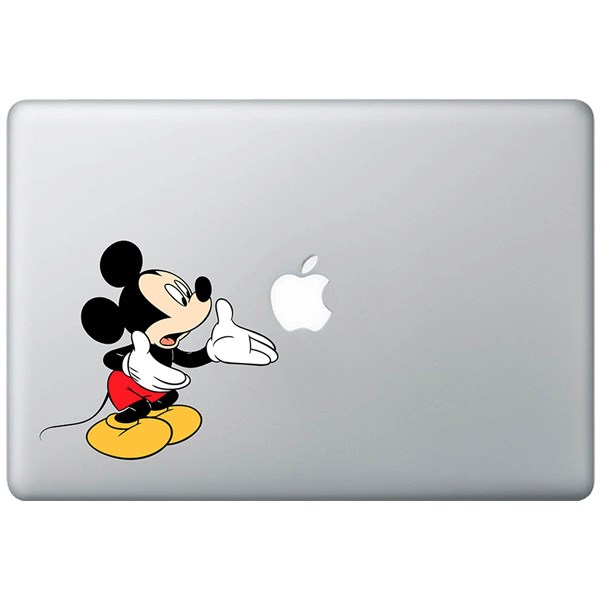 برچسب تزئینی ونسونی مدل Surprised Mickey Mouse مناسب برای مک بوک