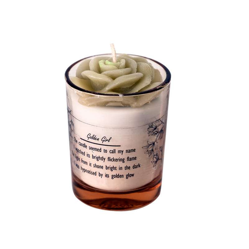 شمع معطر گلدن گرل مدل رز قهوه