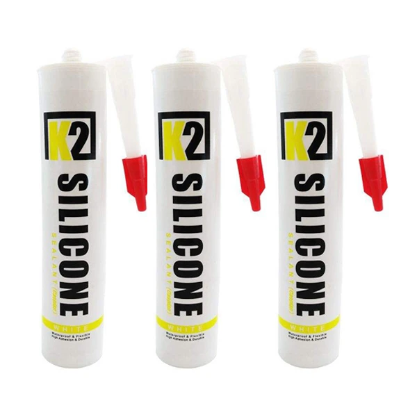 چسب سیلیکون آکواریوم کاسپین مدل K2 حجم 300 میلی لیتر بسته 3 عددی