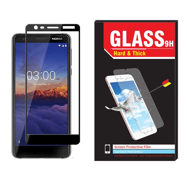 محافظ صفحه نمایش Hard and thick مدل فول چسب مناسب برای گوشی موبایل نوکیا Nokia 3.1 محافظ صفحه نمایش Hard and thick مدل فول چسب مناسب برای گوشی موبایل نوکیا Nokia 3.1
