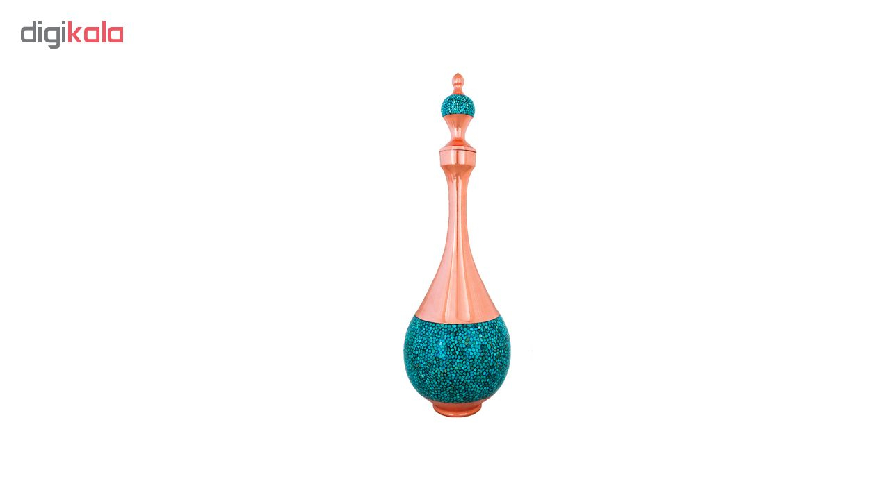 تنگ صراحی فیروزه کوبی لوح هنر کد 1291 ارتفاع 50 سانتی متر