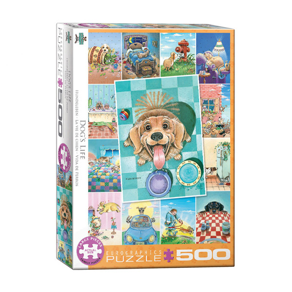 پازل 500 تکه یوروگرافیکس پازلز مدل 6500-5365 Dog's Life