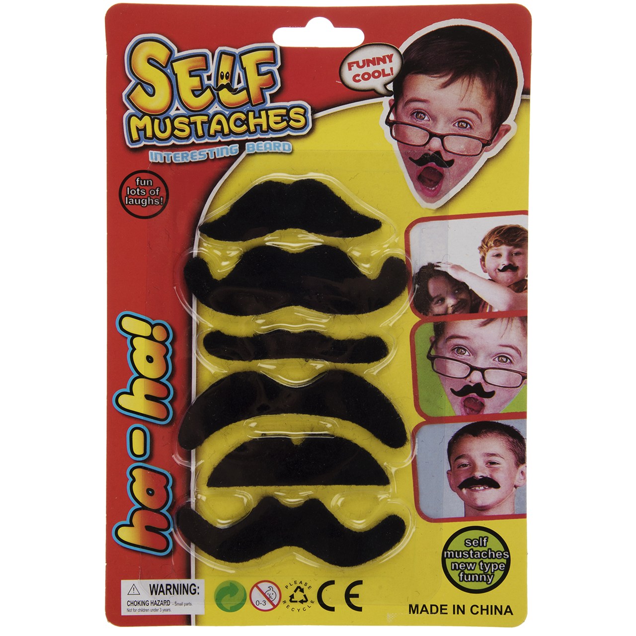 ست سیبیل نمایشی مدل Black Mustache بسته 6 عددی