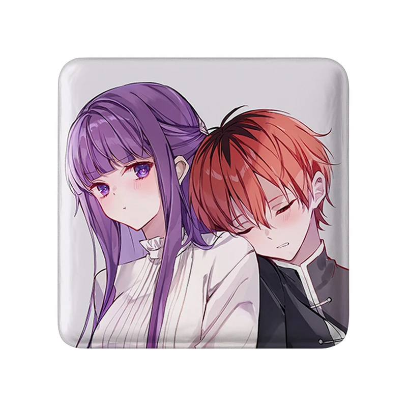 مگنت خندالو طرح اشتارک و فرن انیمه فریرن مدل مربعی کد 33835