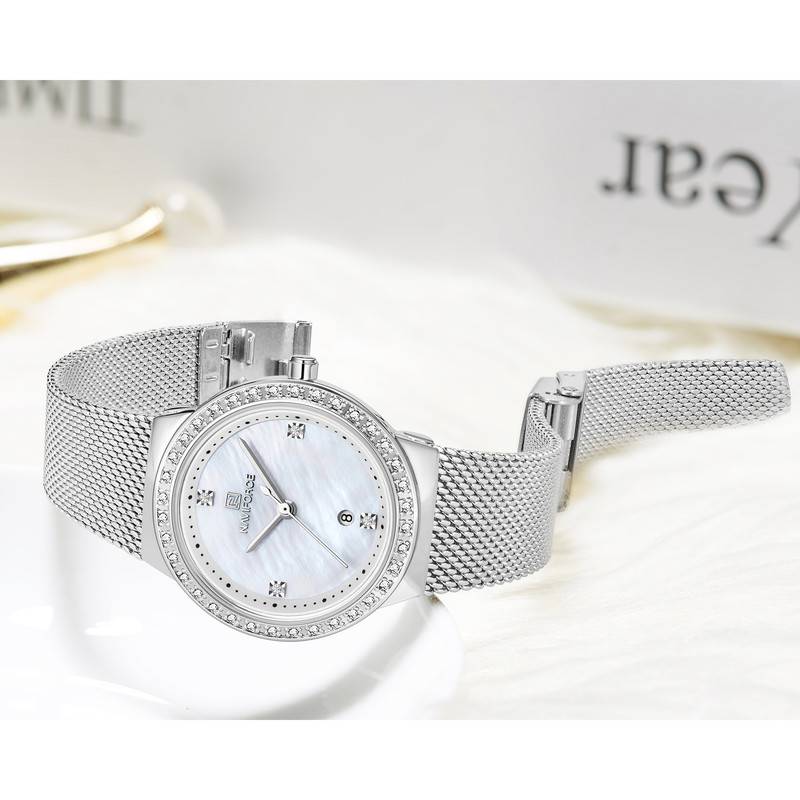 ساعت مچی عقربه ای زنانه نیوی فورس مدل NF5005 sw