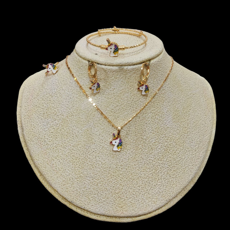 ست دخترانه مدل اسب تک شاخ کد YO01