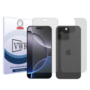 VWK Tough model matte screen protector suitable for Apple iPhone 16 Pro mobile phone along with the back protector 